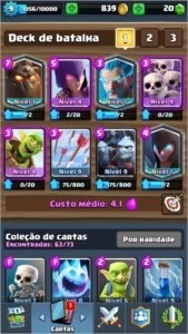 Conta de Clash Royale Com Bruxa Sombria , Arena 10