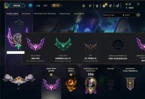 Mestre com 150 Champs e 78 Skins ( 429 PDL ) +6 Prestigios