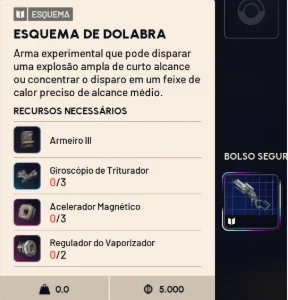 Esquema de dolabra arc raiders blue print dolabra