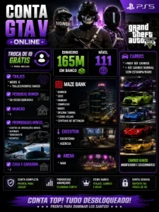 Conta Gta v Ps5
