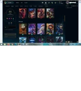 Conta de League of Legends lvl 170, Plat 4