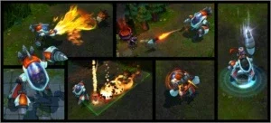 Conta S2, Com variedade de skins skin (Ex: Rumble Super.)