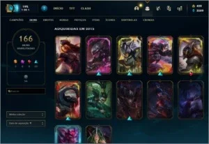 CONTA DE LOL 166SKIN LIMPA COM TODOS OS DADOS