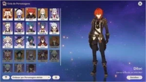 CONTA GENSHIN IMPACT // AR 28 // Personagens 5 estrelas