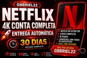 Netflix Premium 4K Conta Completa - Ideal Para Revenda!