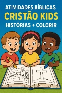 Atividades Bíblicas Cristão Kids - Histórias + Colorir