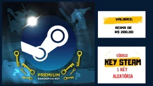 Steam Key Aleatória / Jogo Maior Que R$200,00