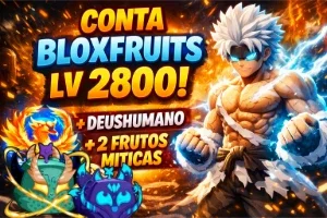 Conta Bloxfruits Lv 2800 + Deushumano + 2 Frutos Miticas