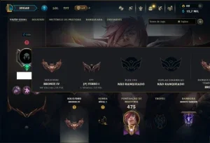 Bronze 4 com TODOS os Champs e 136 Skins (Mais de 100 Jogos)
