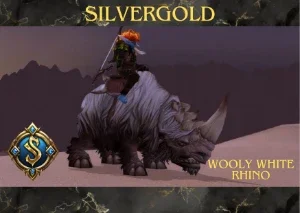 Rinoceronte Branco Lanoso WOW