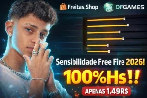 Sensibilidade FreeFire (Vão Te Chamar De Hack!!) 100%Hs‼