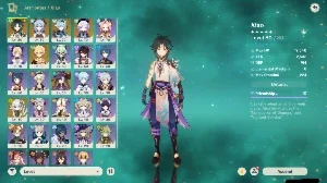 Conta genshin impact 6 personagens 5 estrelas + xiao/ganyu