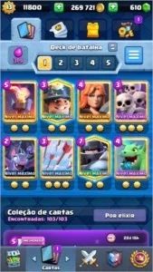 CONTA CLASH ROYALE LV. 13 LÍDER DE CLÃ 2200