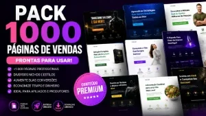 pack com 1k de paginas de vendas 🚀🚀🚀