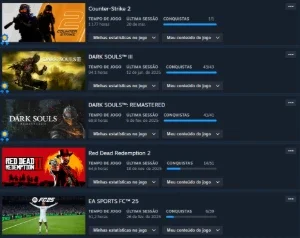 Conta Steam Com Jogos Platinados!