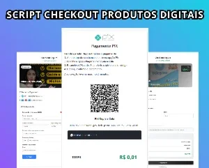 Script Checkout Pix e cartão Produtos Digital