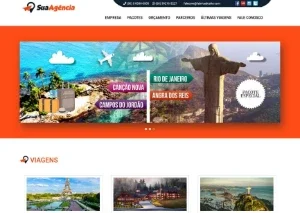 Site pronto para agência de viagem