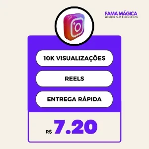10K Visualizações Reels Instagram
