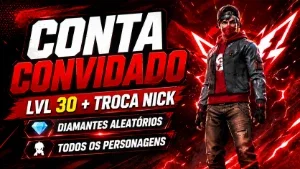 Conta Free Fire Level 30 + Troca Nick (Menor Preço)