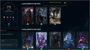 CONTA LOL 2013, MUITAS SKINS.