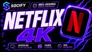 Netflix 4K (Entrega Automática) Tela Só Sua - Netflix