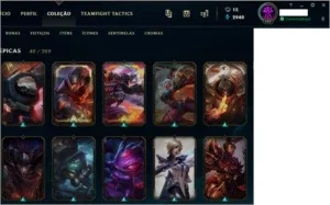 Conta lol ouro 4 272 skins e all champs RARA