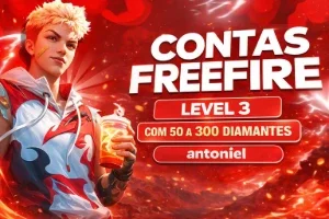 Contas free fire nível 15