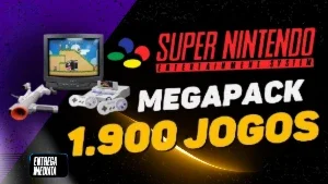 Pack com 1.900 jogos de Super Nintendo roms
