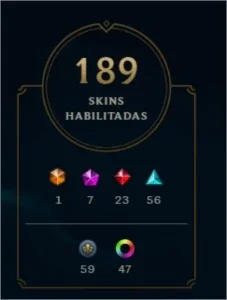 Conta lol desde 2015, 4 skins vitoriosas