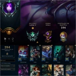 CONTA PLATINA IV - 75 SKINS