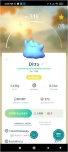 Pokémon Go Ditto shiny