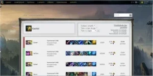 Contas League of Legends Gold com skin lendaria