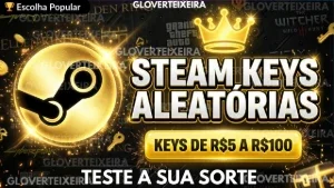 Steam Keys Aleatórias | Steam Key De Jogos R$05,00 A R$100