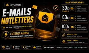 E-Mails .Com | Prontos Para Uso | Nao Pede Sms