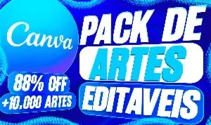 (Apenas Hoje 88% Off!) Pack Completo +10.000 Artes Editáveis