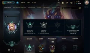 Conta League of Legends (platina 3)