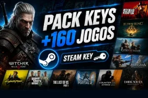Pack Steam Conta +160 Jogos 👑