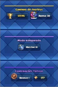 Subo sua conta no Clash royale