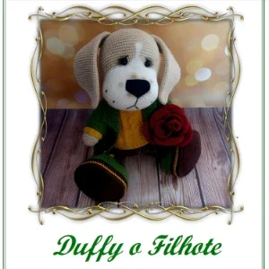 Receita em PDF - Cachorro Duffy o Filhote Amigurumi