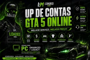 GTA V Online PC | Dinheiro, Nível, Trajes e Unlock All | Up