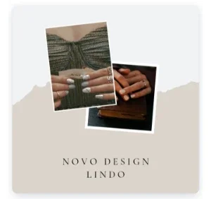 templates editáveis de manicure no Canva: