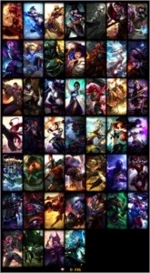Conta PlatV com 46 champs e 12 skins