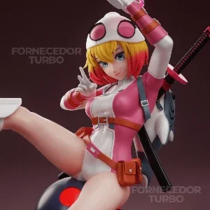 Gwenpool 3D - Arquivo STL para impressão 3D