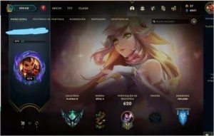 Conta league of legends Platina 4 FULL CHAMP 167 skins