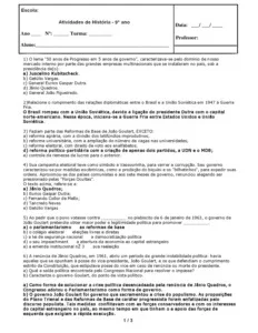 Atividades Escolares