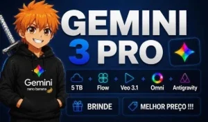 Gemini Pro + Nano Banana + Veo (30 dias)