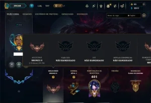 Bronze 2 com TODOS os Champs e 82 Skins ( JG / SUP )