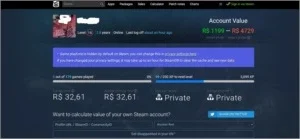 Conta Steam Recheada