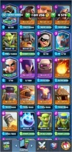Conta clash Royale 4.5k gemas 1M de ouro