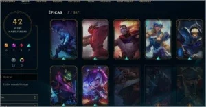 Conta de LOL 42 skins